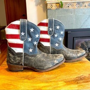 ROPER AMERICANA PATRIOTIC BOOTS - SNIP TOE